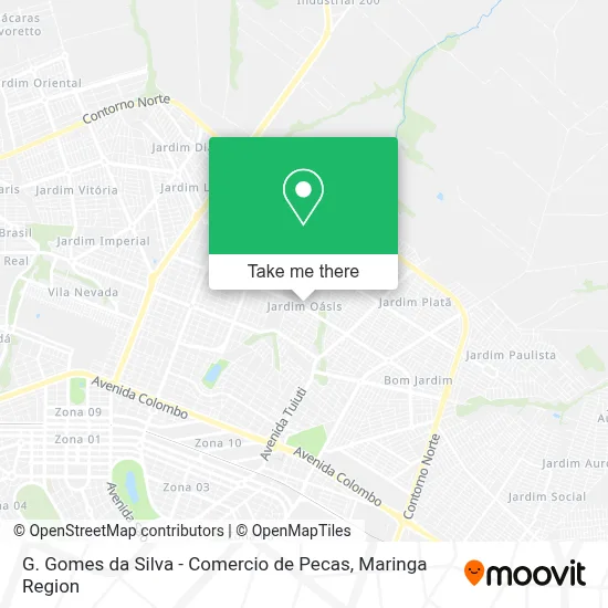 G. Gomes da Silva - Comercio de Pecas map