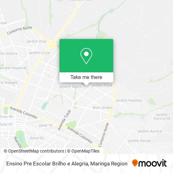 Ensino Pre Escolar Brilho e Alegria map