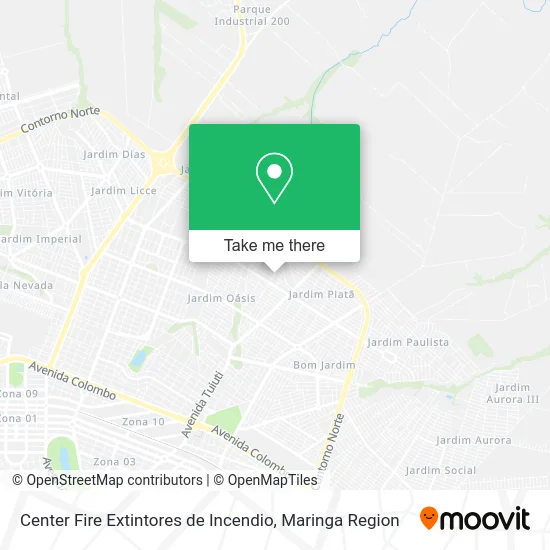 Center Fire Extintores de Incendio map