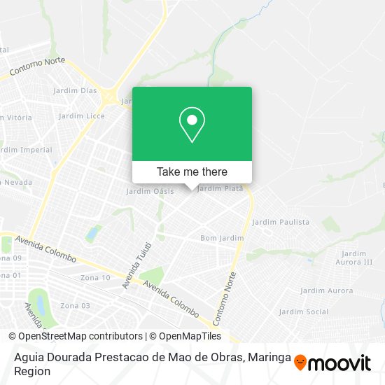 Aguia Dourada Prestacao de Mao de Obras map