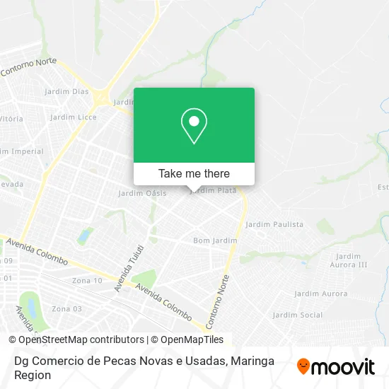 Dg Comercio de Pecas Novas e Usadas map