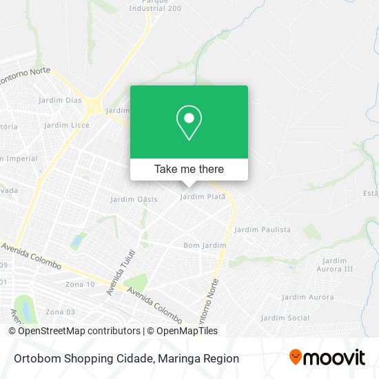 Mapa Ortobom Shopping Cidade