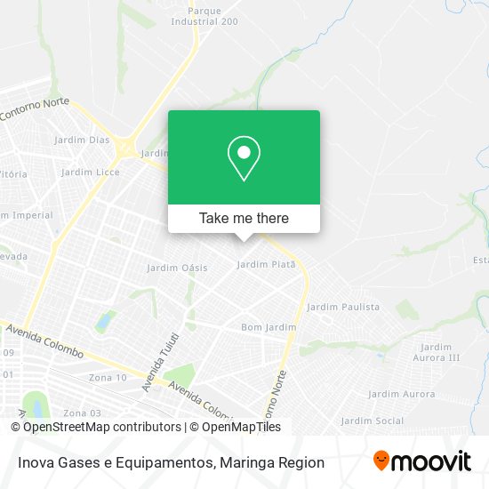 Inova Gases e Equipamentos map