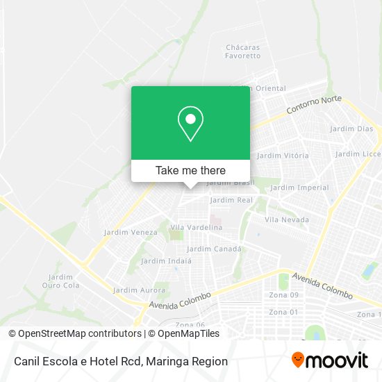 Canil Escola e Hotel Rcd map