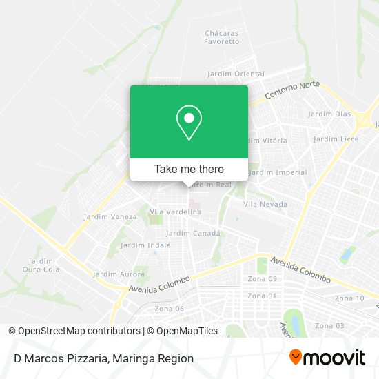 D Marcos Pizzaria map