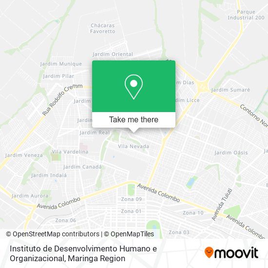 Instituto de Desenvolvimento Humano e Organizacional map