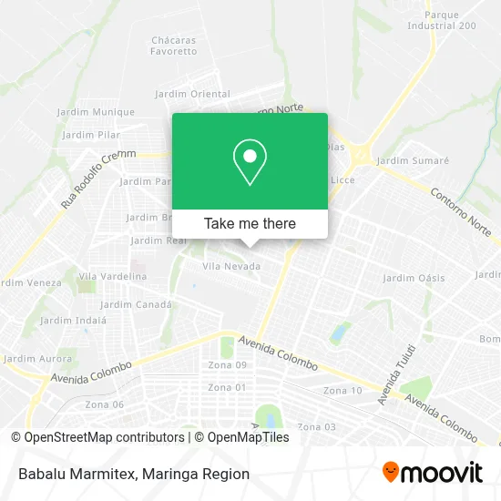 Babalu Marmitex map