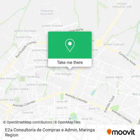 E2a Consultoria de Compras e Admin map