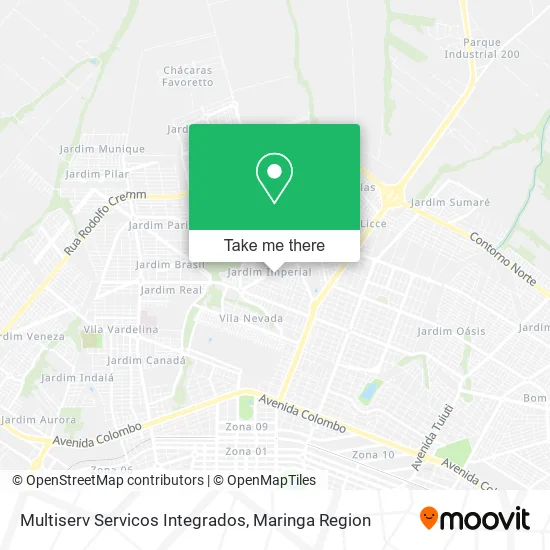 Multiserv Servicos Integrados map