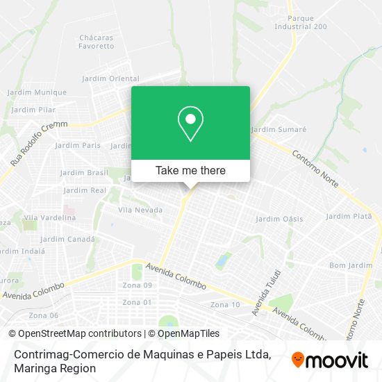 Mapa Contrimag-Comercio de Maquinas e Papeis Ltda