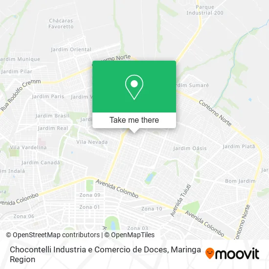 Chocontelli Industria e Comercio de Doces map