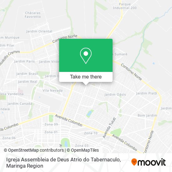 Mapa Igreja Assembleia de Deus Atrio do Tabernaculo