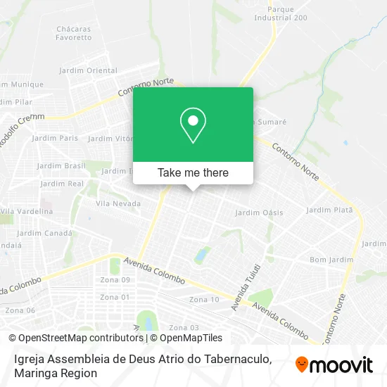 Igreja Assembleia de Deus Atrio do Tabernaculo map