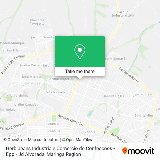 Herb Jeans Indústria e Comércio de Confecções -Epp - Jd Alvorada map