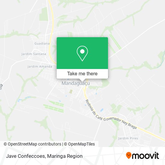 Jave Confeccoes map