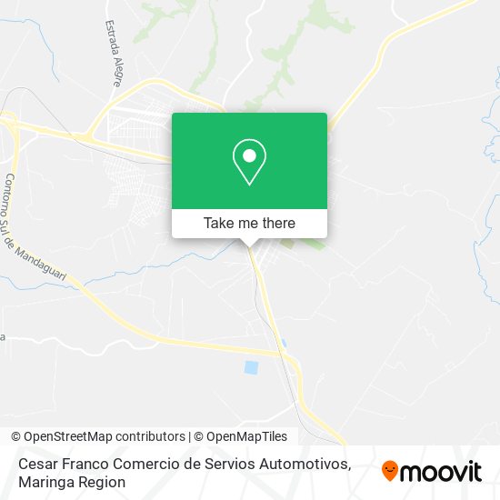 Mapa Cesar Franco Comercio de Servios Automotivos