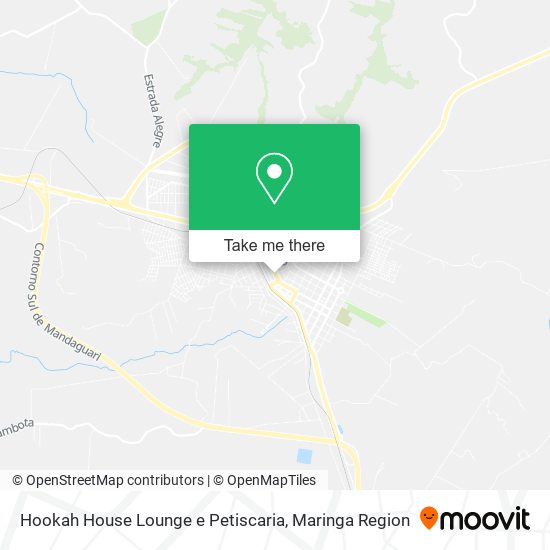 Hookah House Lounge e Petiscaria map