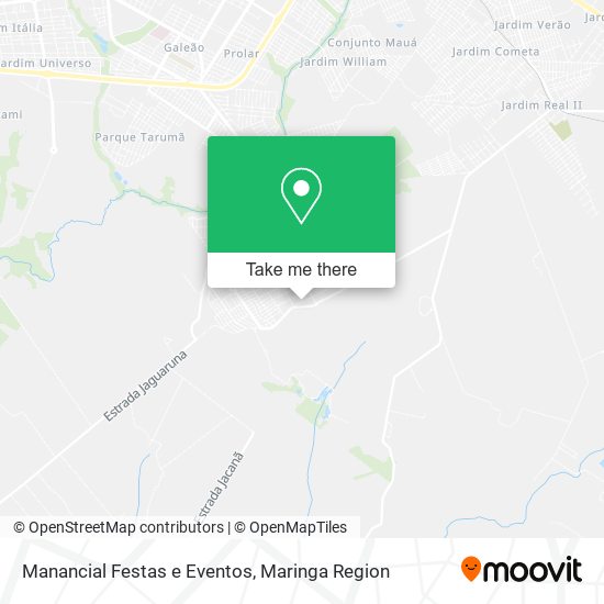 Manancial Festas e Eventos map