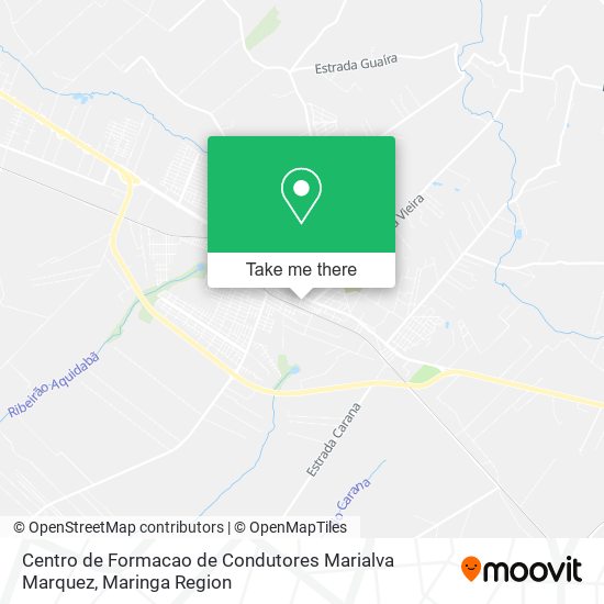 Mapa Centro de Formacao de Condutores Marialva Marquez