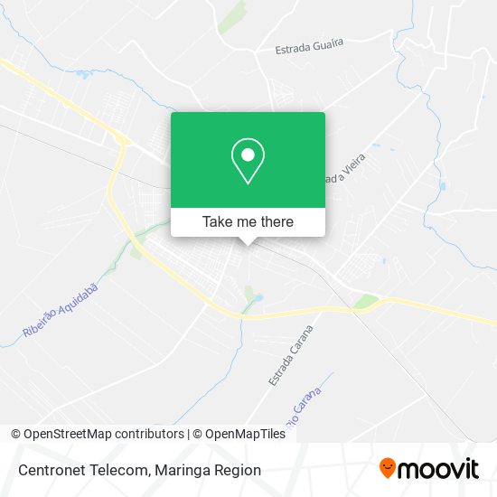 Mapa Centronet Telecom