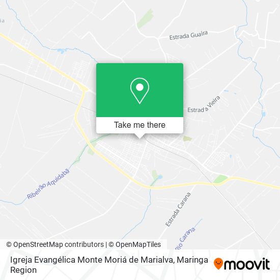 Mapa Igreja Evangélica Monte Moriá de Marialva