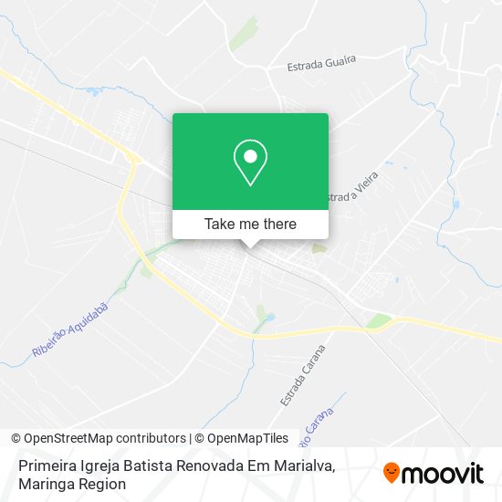 Mapa Primeira Igreja Batista Renovada Em Marialva