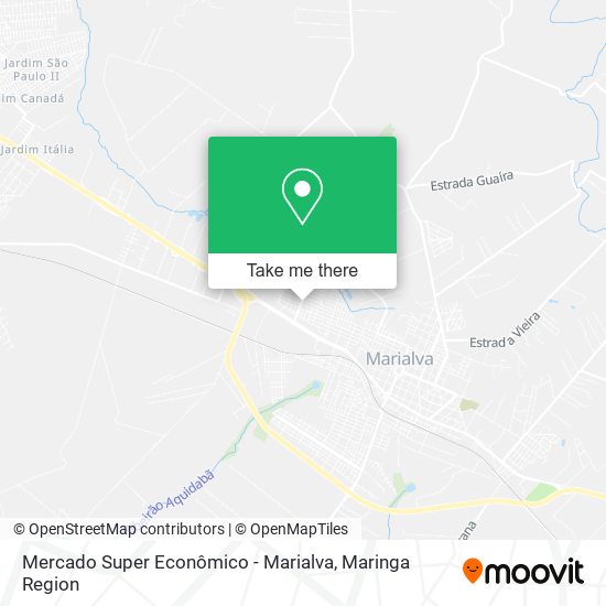 Mapa Mercado Super Econômico - Marialva