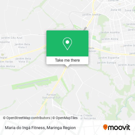 Maria do Ingá Fitness map