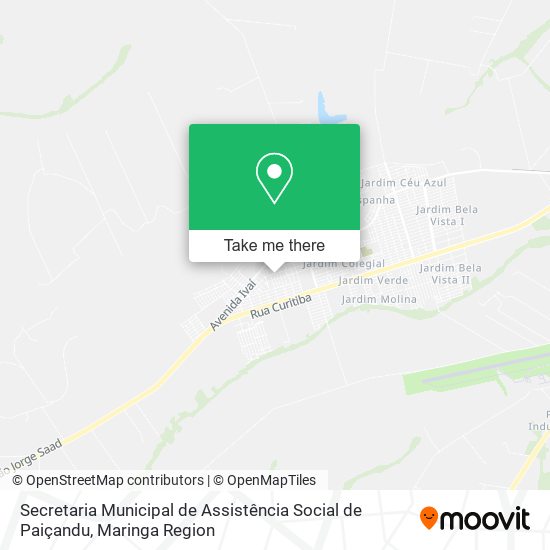 Secretaria Municipal de Assistência Social de Paiçandu map