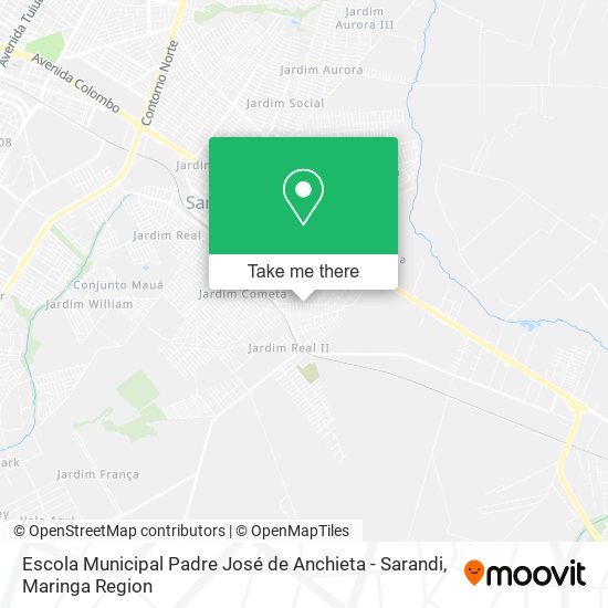 Mapa Escola Municipal Padre José de Anchieta - Sarandi