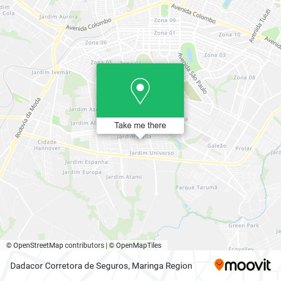 Dadacor Corretora de Seguros map