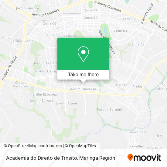 Academia do Direito de Trnsito map