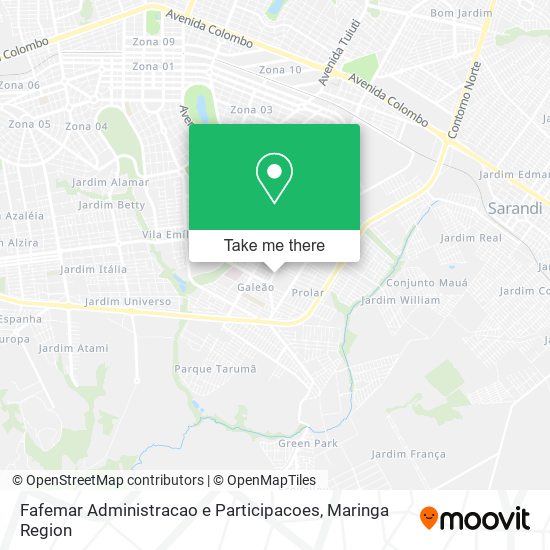 Fafemar Administracao e Participacoes map