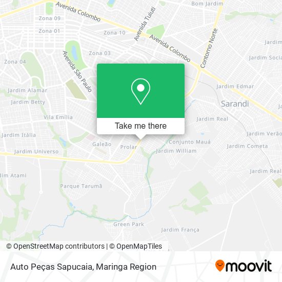 Auto Peças Sapucaia map