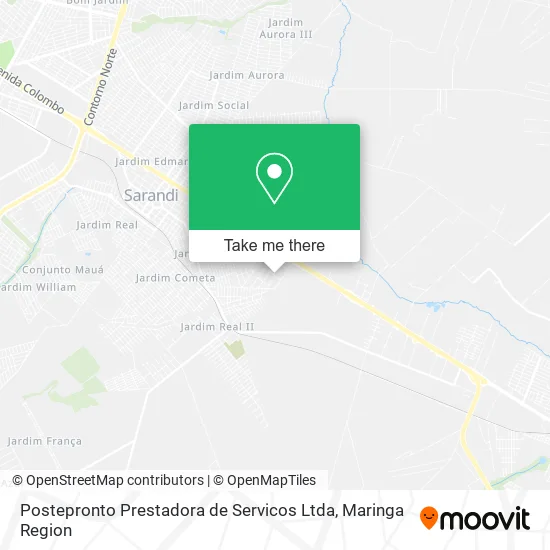 Postepronto Prestadora de Servicos Ltda map