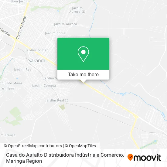 Casa do Asfalto Distribuidora Indústria e Comércio map