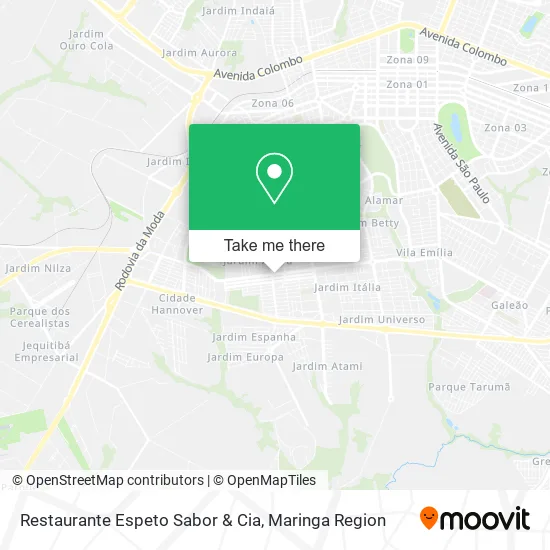 Restaurante Espeto Sabor & Cia map