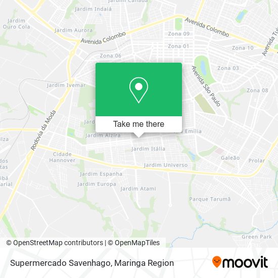 Mapa Supermercado Savenhago