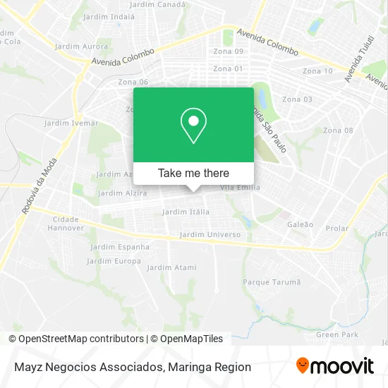 Mayz Negocios Associados map