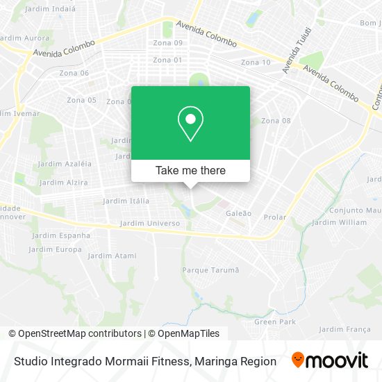 Mapa Studio Integrado Mormaii Fitness