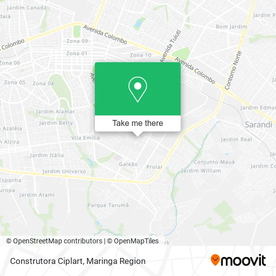 Construtora Ciplart map