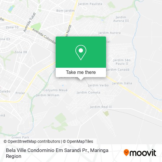 Mapa Bela Ville Condomínio Em Sarandi Pr.