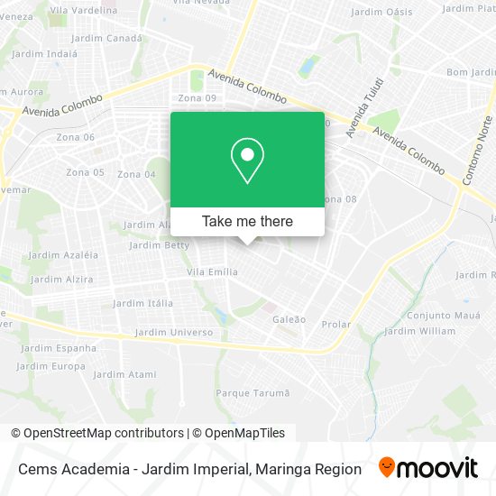 Cems Academia - Jardim Imperial map