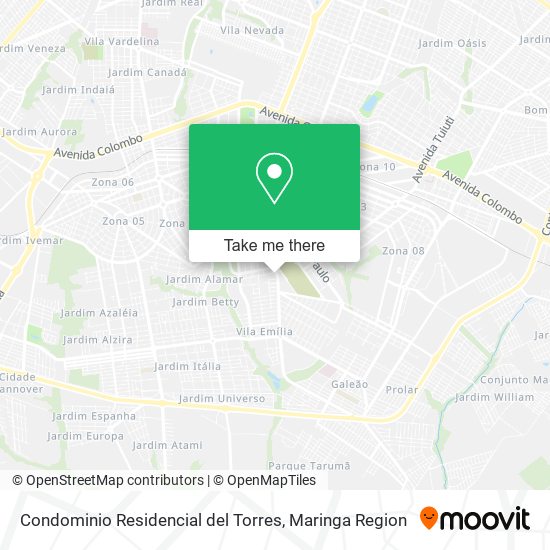 Mapa Condominio Residencial del Torres