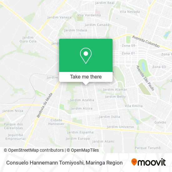 Consuelo Hannemann Tomiyoshi map