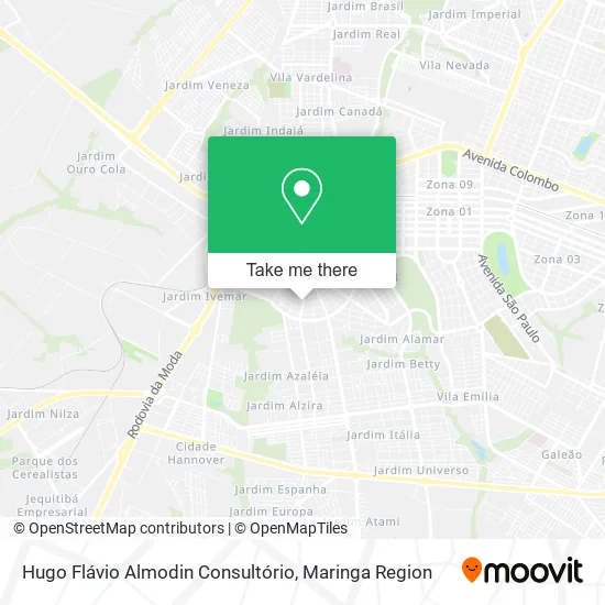 Hugo Flávio Almodin Consultório map