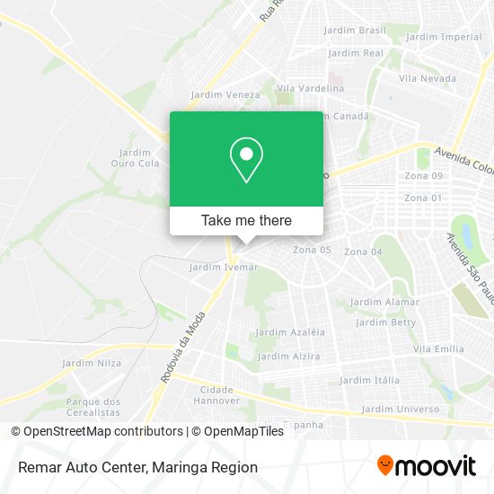 Mapa Remar Auto Center