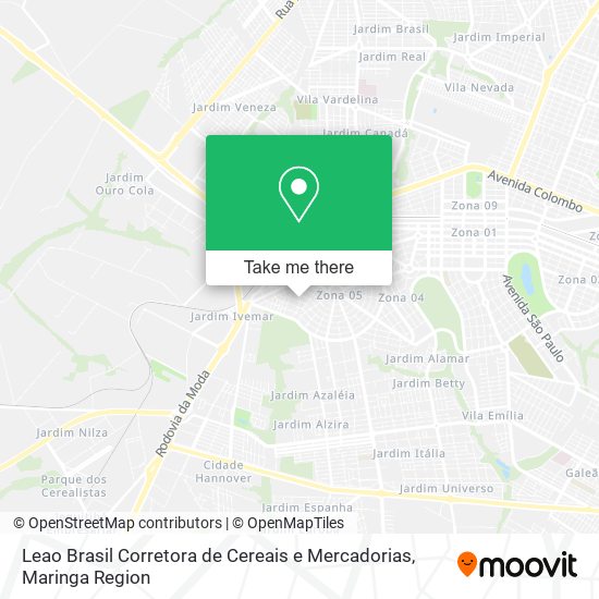 Leao Brasil Corretora de Cereais e Mercadorias map