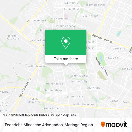 Federiche Mincache Advogados map