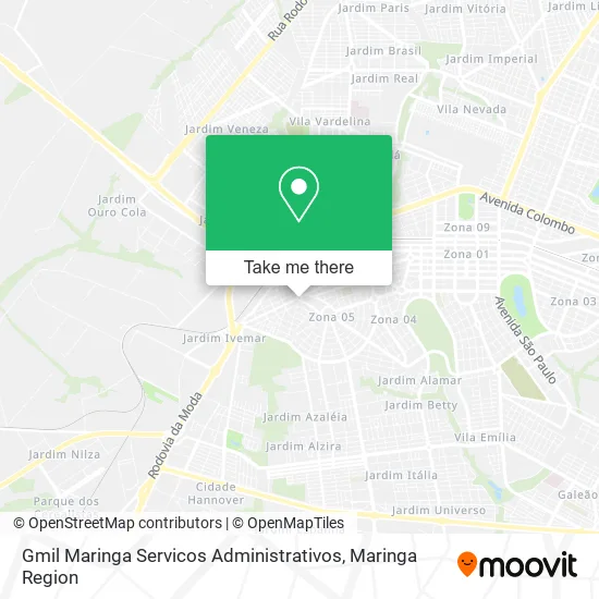 Gmil Maringa Servicos Administrativos map